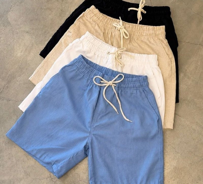 Kit 3 Shorts Linho