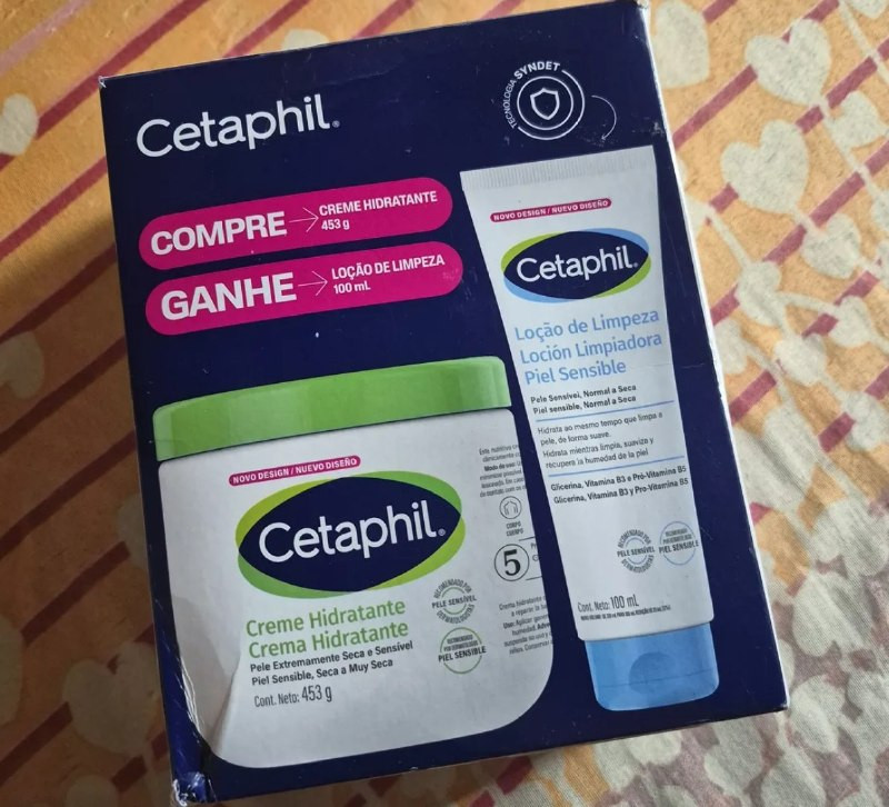 KITZIN PARA DAR UM UP NA SKINCARE Kit Loção de Limpeza 100ml e Creme Hidratante 453g Cetaphil