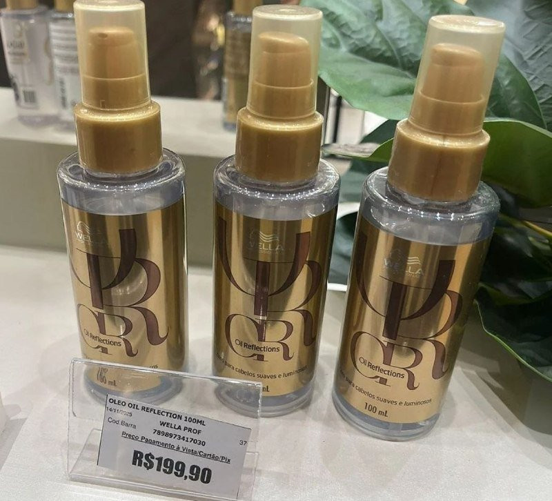 Óleo Capilar Oil Reflections Wella Professionals 100 ml