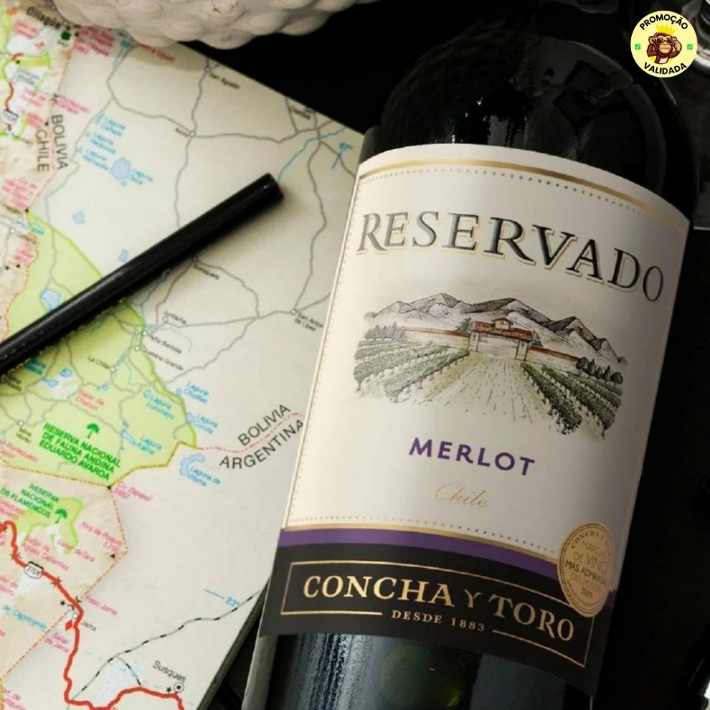 Concha y Toro Reservado Vinho Chileno Merlot 750ml
