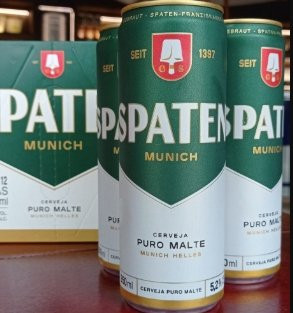 Cerveja Spaten Puro Malte Lata 350ml Pack 12