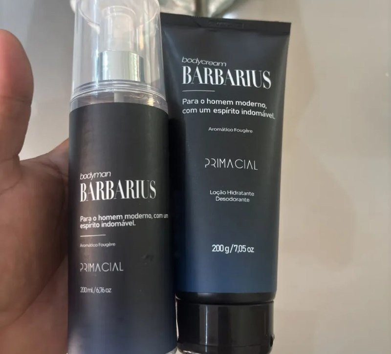 Kit Body Splash Barbarius + Hidratante Desodorante - Primacial