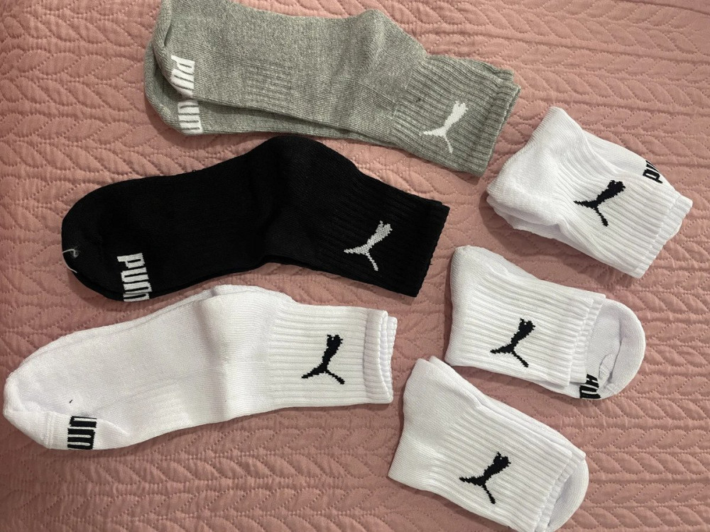 Kit 6 Pares Meias Puma Cano Alto Atoalhadas