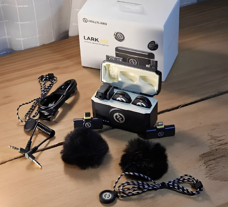 Microfone Hollyland Lark M2 Duo Combo Duplo