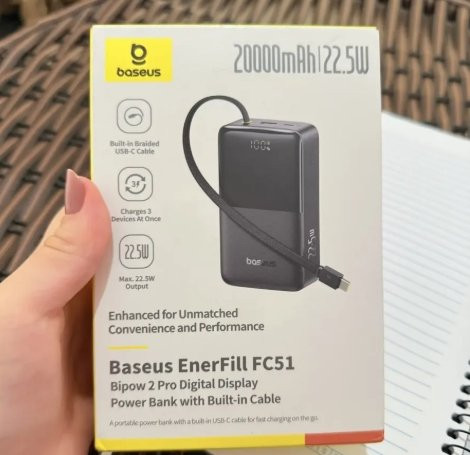 Baseus Bipow2 Pro FC51 20000mAh 22,5W