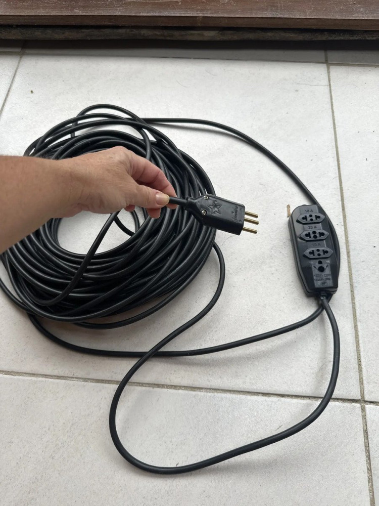 Extensão 30m Cabo PP Reforçada Prof 10/20A