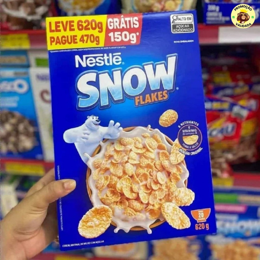 Snow Flakes Cereal Matinal Tradicional Leve 620G