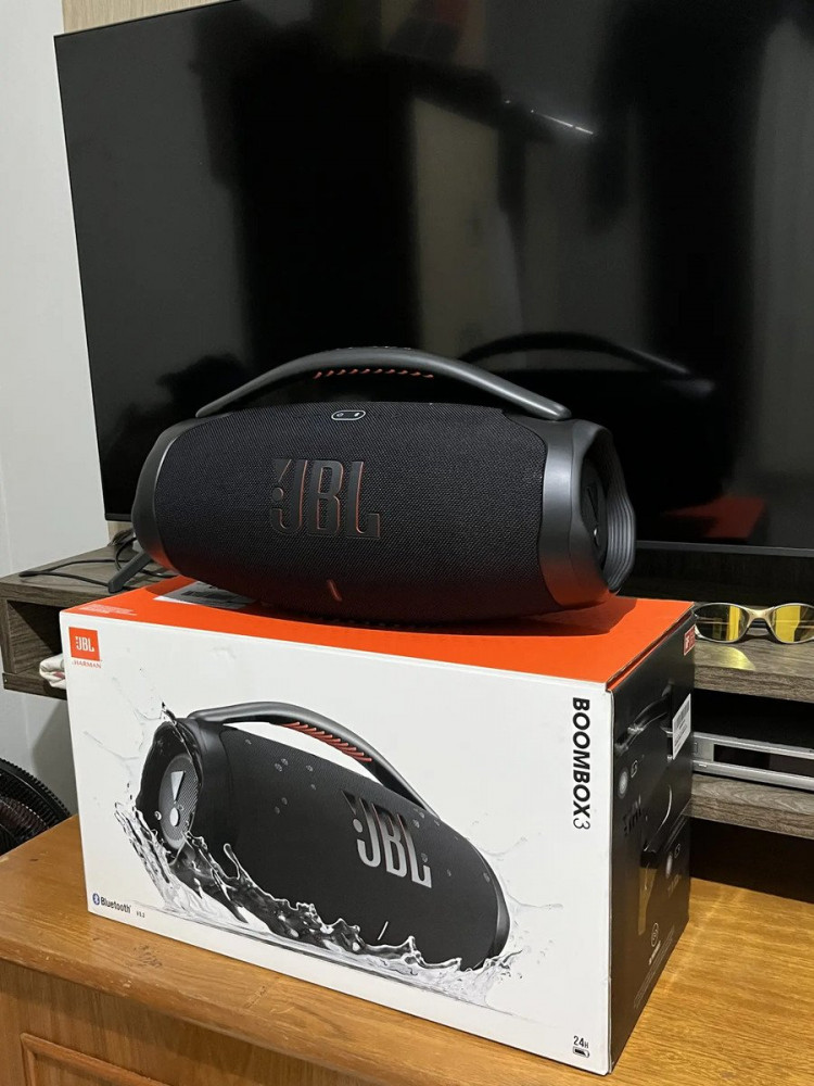 Caixa de Som Boombox 3 Bluetooth Preta JBL