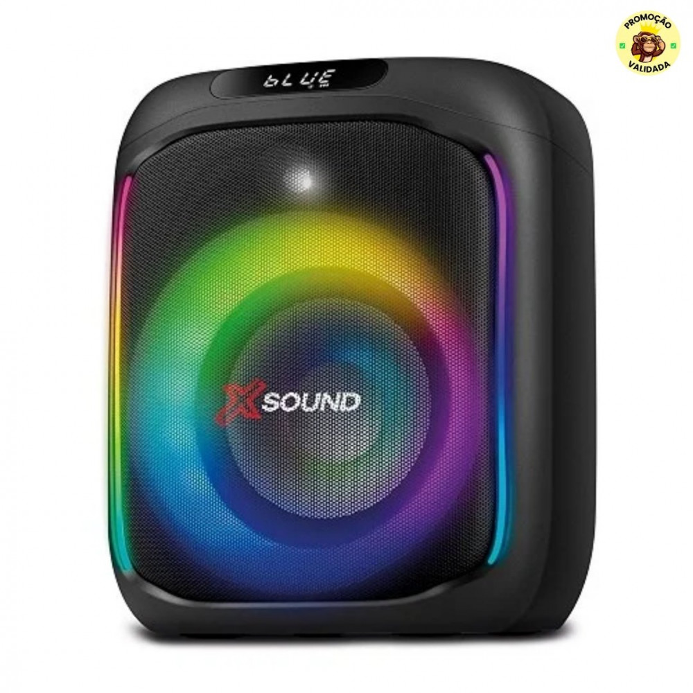 MONDIAL Caixa de Som Party Box, Luzes Multicores, Bluetooth, 350W RMS, TWS