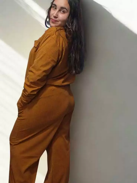 Conjunto Cotelê Plus Feminino Calça Jaqueta