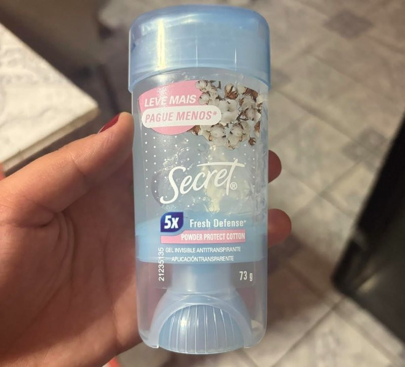 Secret Desodorante Antitranspirante em Gel Proteção de Algodão 73g