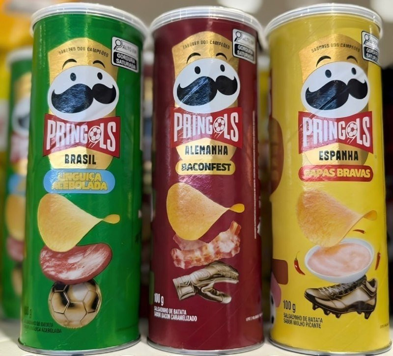 Batata Frita Pringles Tripack Especial Festa do Futebol