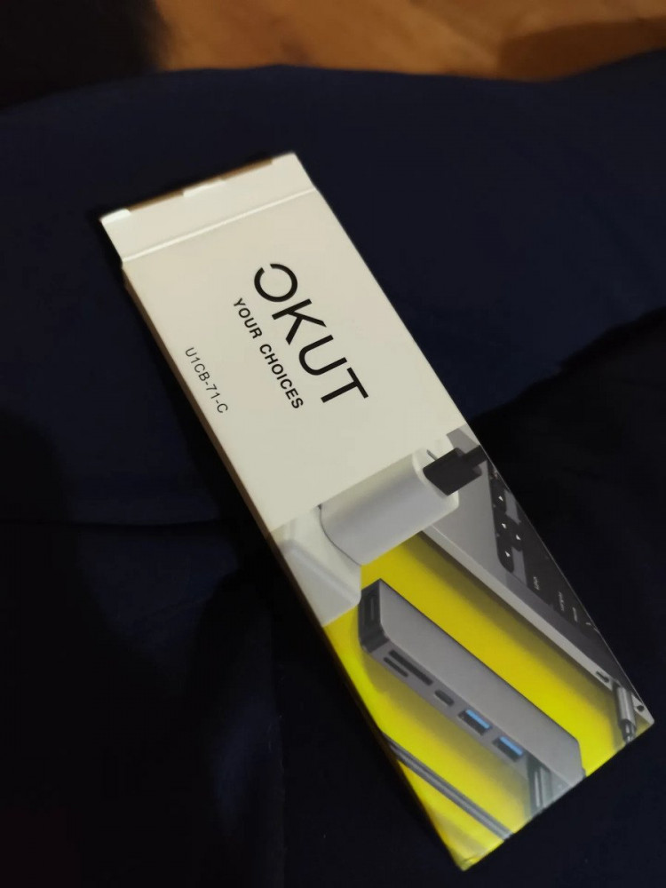 Okut Hub USB-C HDMI Adaptador MacBook 3.0 Cinza