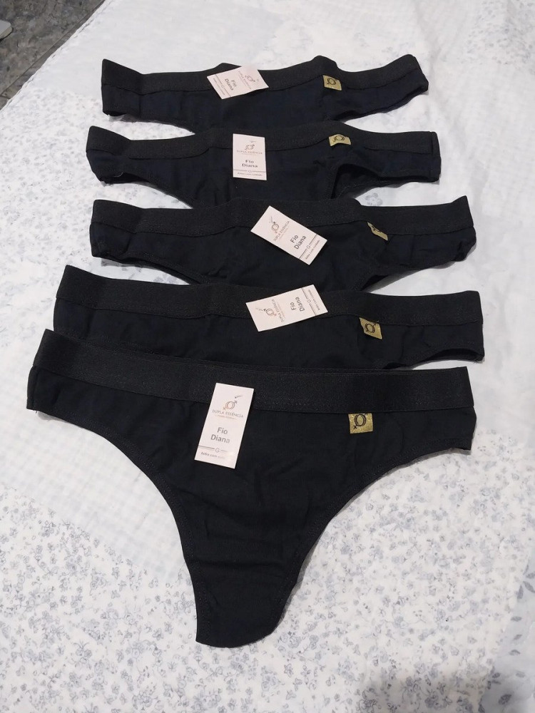 Kit 10 Calcinha Algodão Cintura Alta