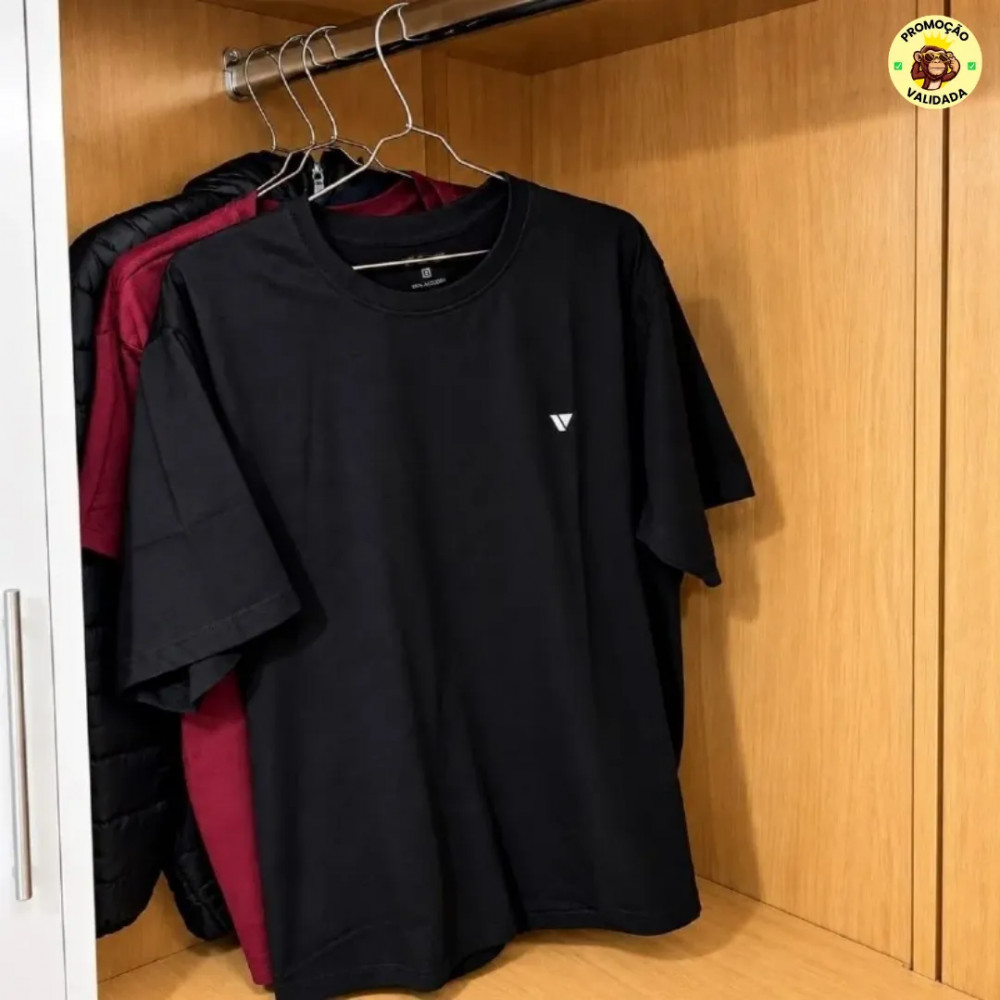 CAMISETA DA VOKER PRO DIA A DIA Camisa Slim Voker 100 Algodao 9 cores