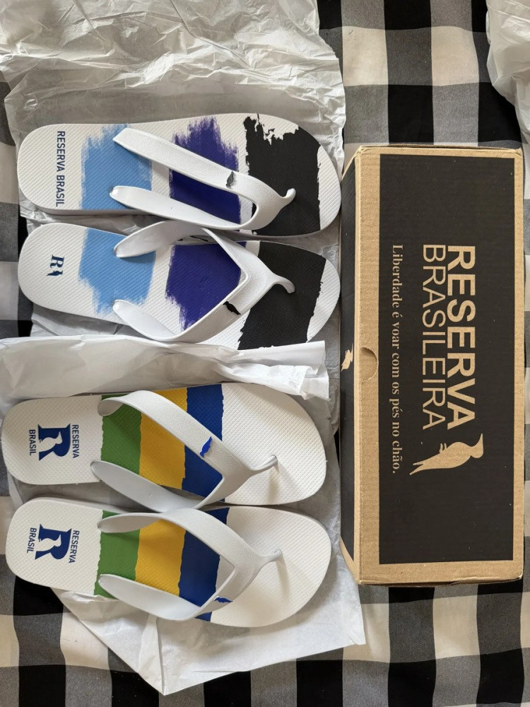 Kit 2 Pares Chinelo Masculino Reserva 41/42