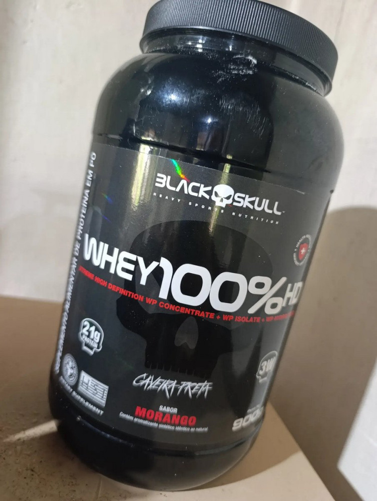 Proteína Black Skull Whey Baunilha 900g