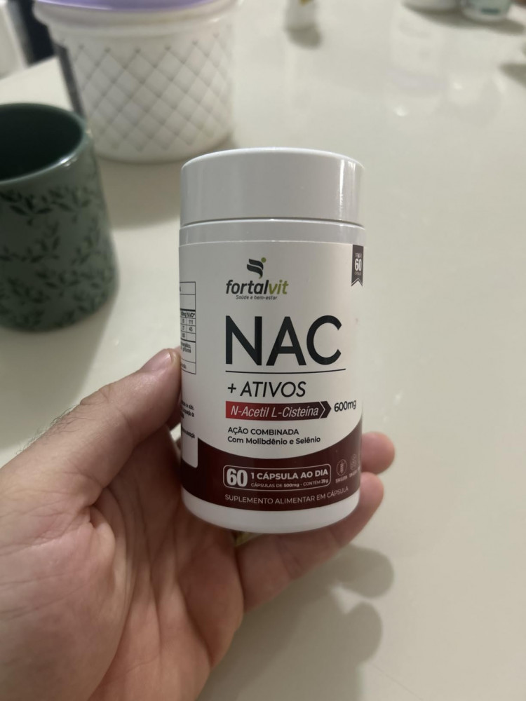 NAC 600mg 120 Cápsulas com Molibdênio e Selênio