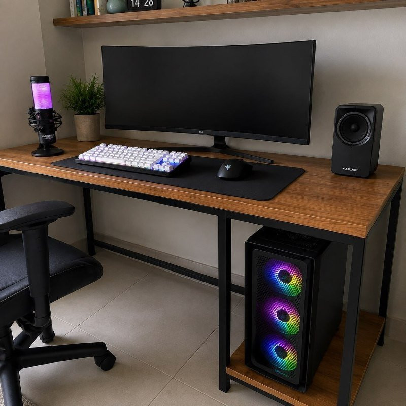 Mesa Escrivaninha Gamer Tokyo 100% MDF 1,15m
