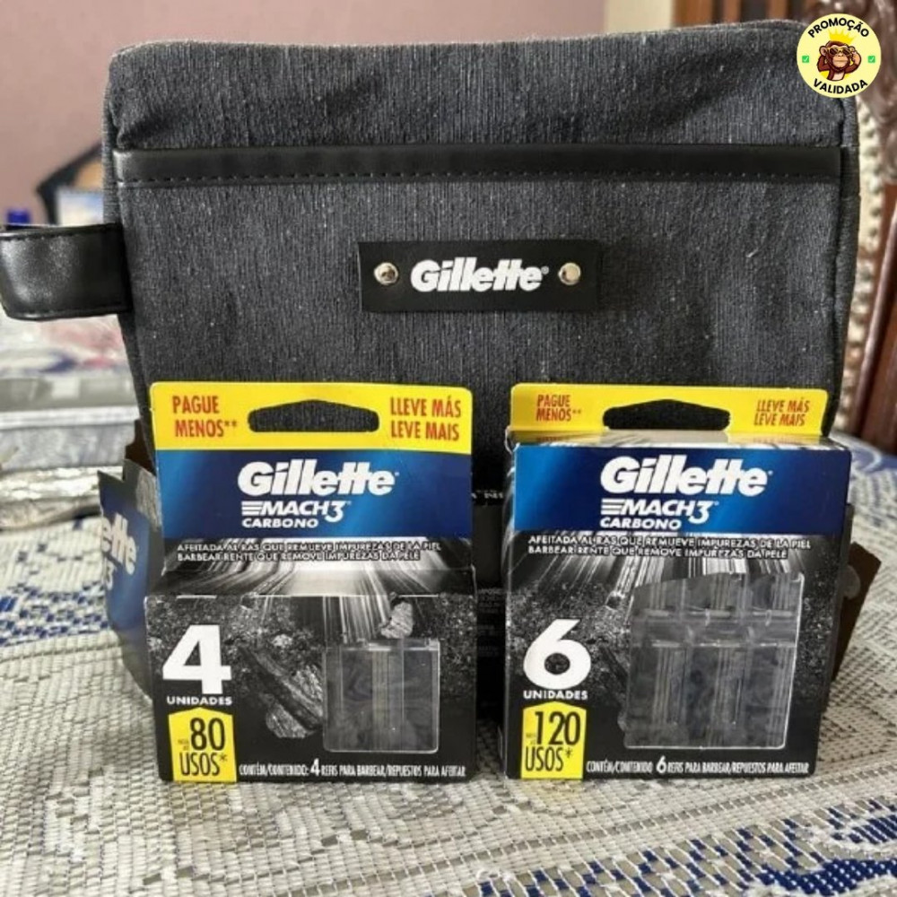 Kit Gillette Mach3 10 cargas