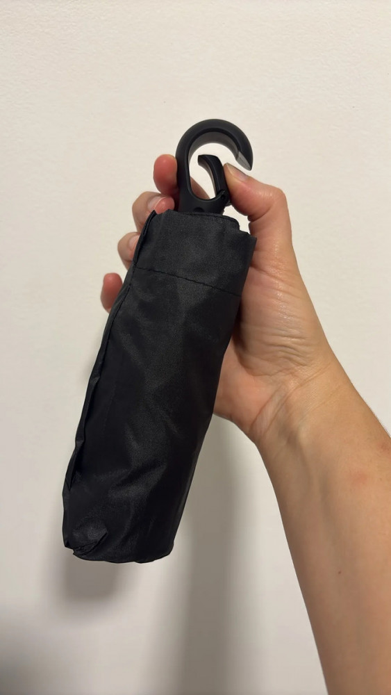 Mini Guarda-chuva Proteção UV Portátil Preto
