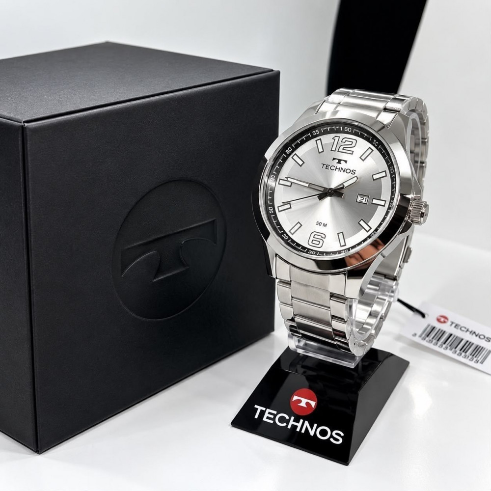 Relógio Technos Masculino Racer Prata