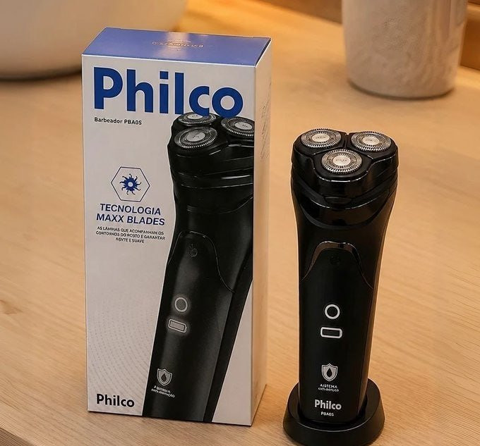 Barbeador Elétrico Pba08 À Prova Dágua Bivolt Philco