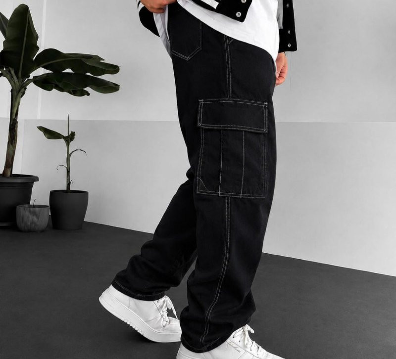 Calça Cargo Básica Sarja
