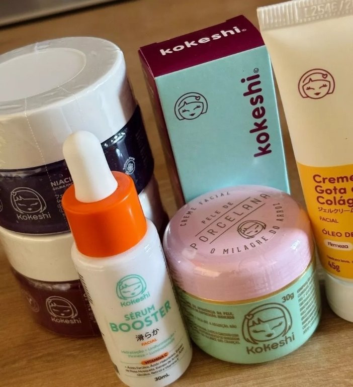 Kit Skincare Kokeshi Completo 6 Itens Facial