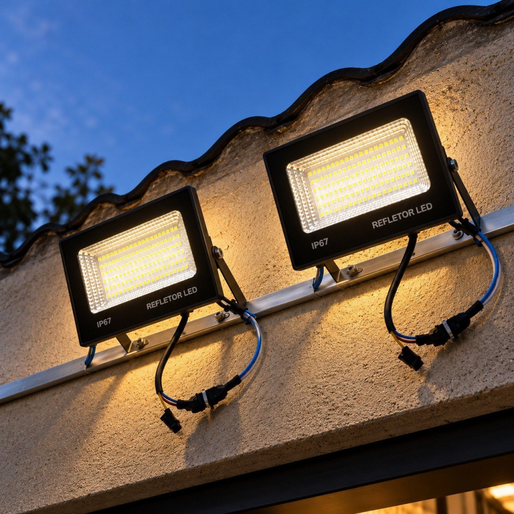 Kit 2 Refletores LED 400W UC68 Branco 6500K
