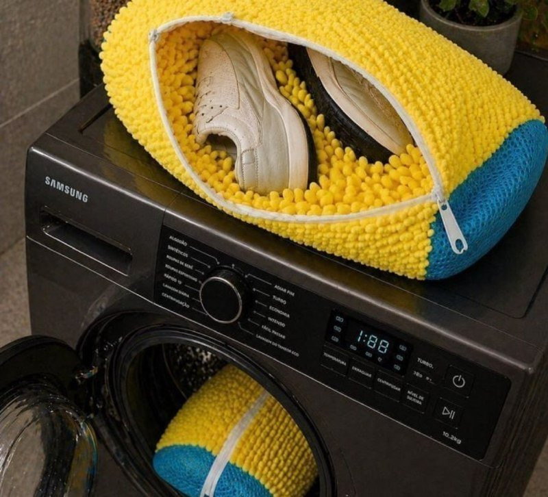 Kit com 2 Sacos Para Lavar Sapatos na Máquina