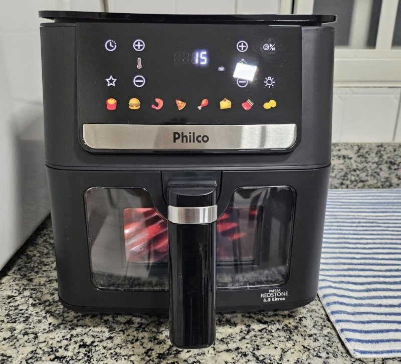 Air Fryer Philco 6,5L Visor Glass 127V