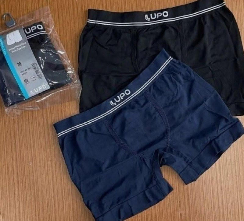 Kit 6 Cuecas Lupo Boxer Sem Costura Basic Microfibra