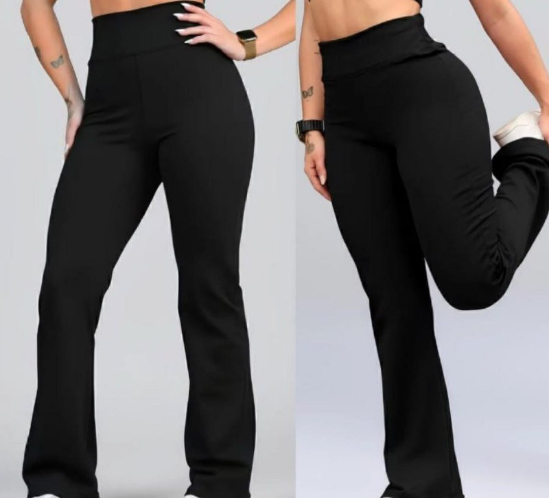 Calça Legging Flare Zero Transparência