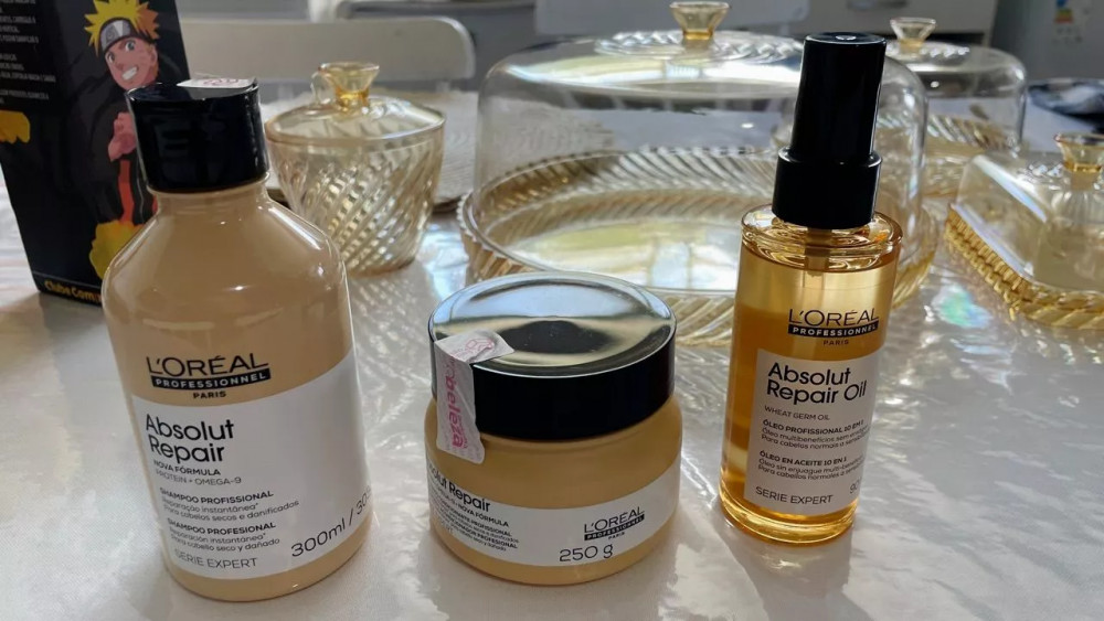 Kit Loréal Absolut Repair Shampoo e Máscara
