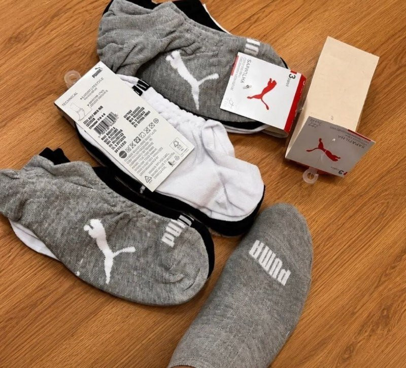 Kit com 9 Pares Meias Puma Sapatilha Invisível