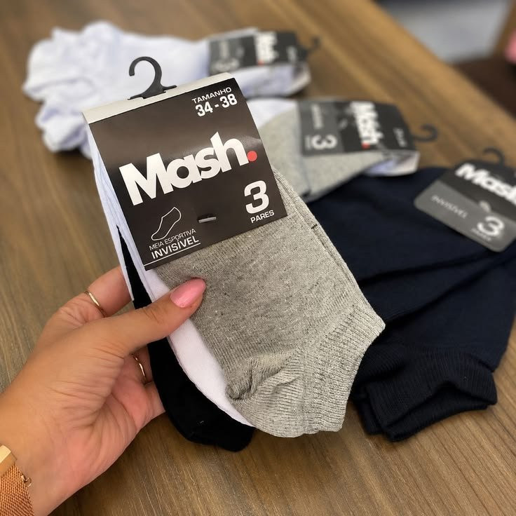Kit 10 Pares Meia Invisível Algodão Confortável