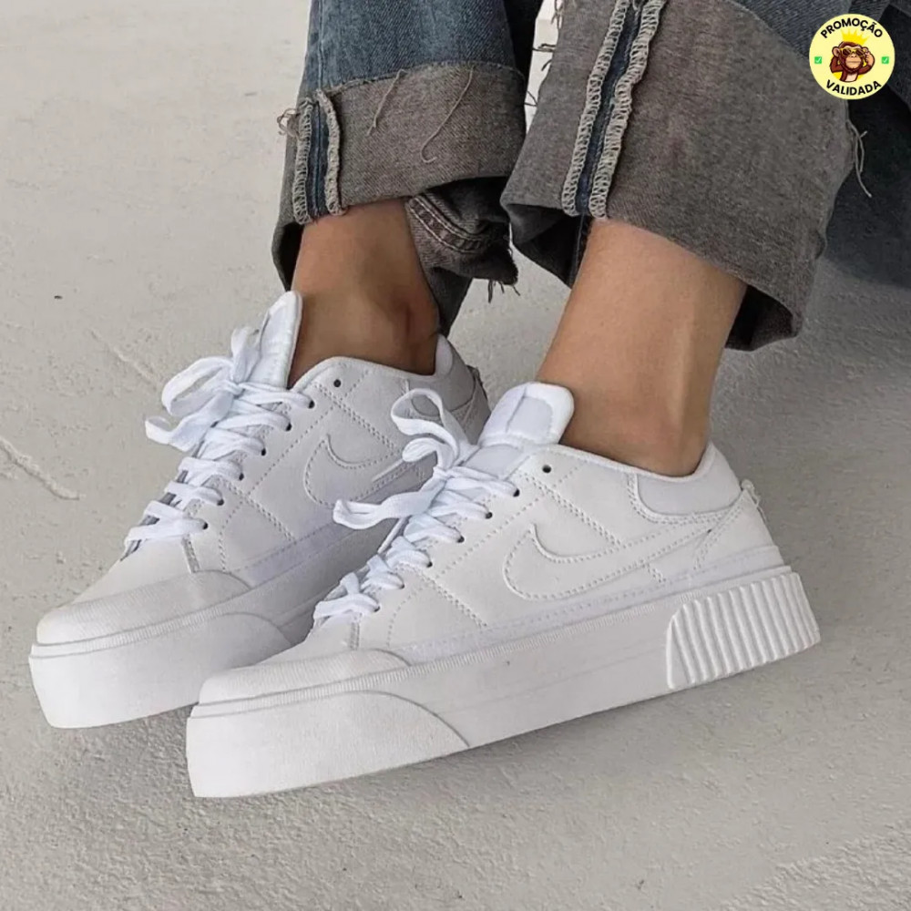 TRILPE WHITE PRAS MENINAS Tenis Nike Court Legacy Lift 34 ao 40