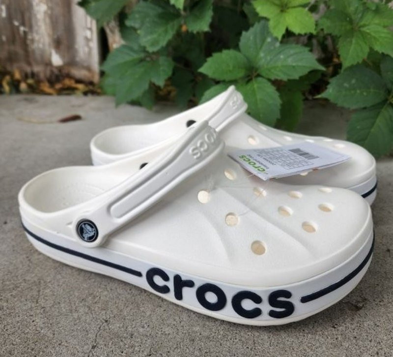 Sandália Crocs Bayaband Clog White/navy