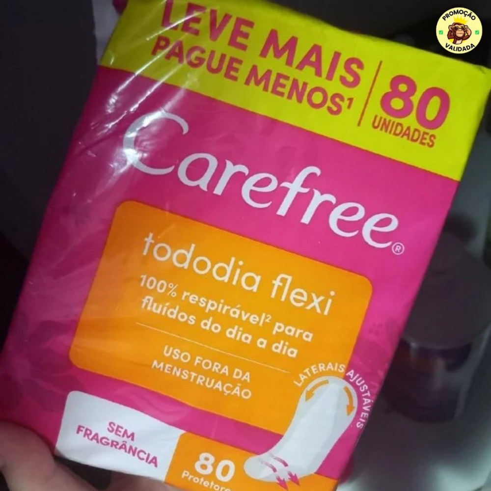 Carefree Protetor Diário Todo Dia Flexi Sem Fragrância