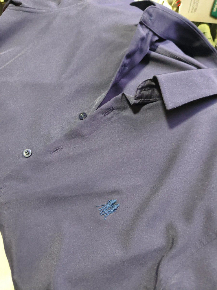 Kit 2 Camisas Slim Fit Polo Wear Preto Marinho P