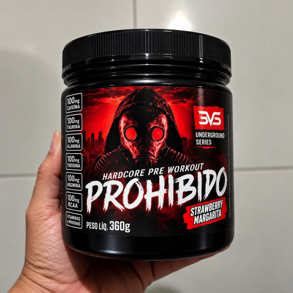 Prohibido Pré Treino 360g Morango