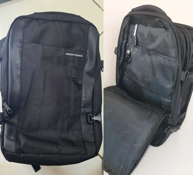 Mochila para Notebook Impermeável com Porta USB