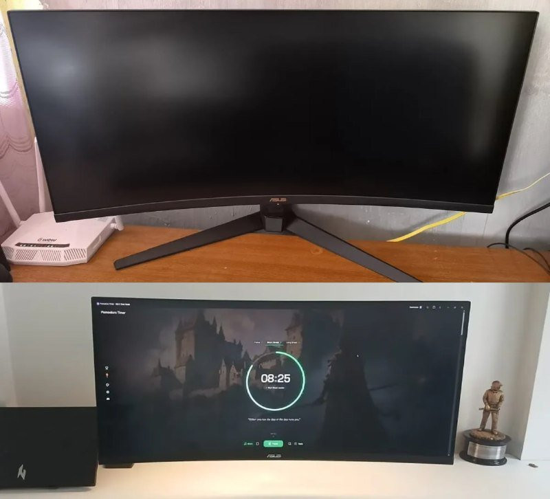 Monitor de jogador Asus Tuf 250 Hz Curvo