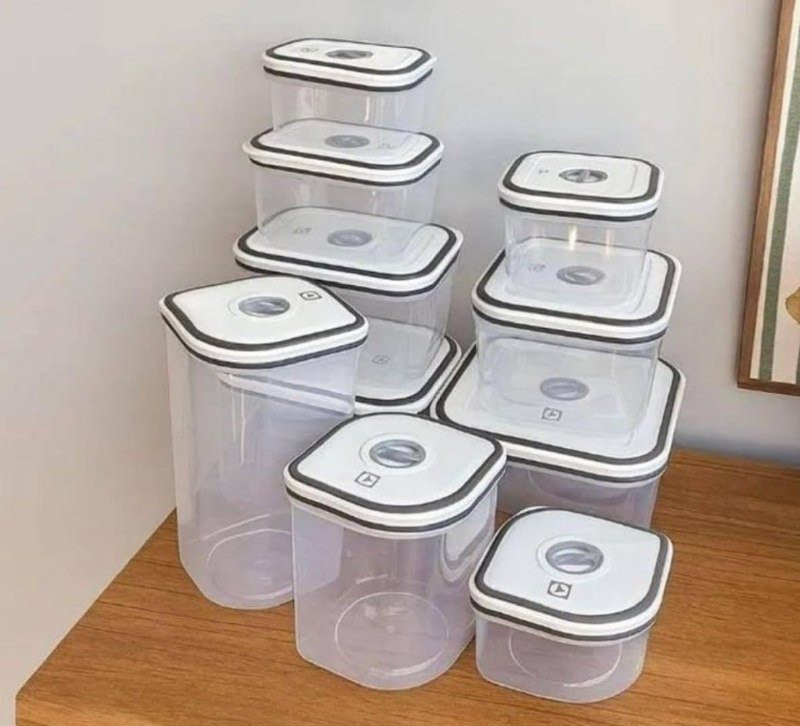 Conjunto 10 Potes Herméticos De Plástico - Electrolux