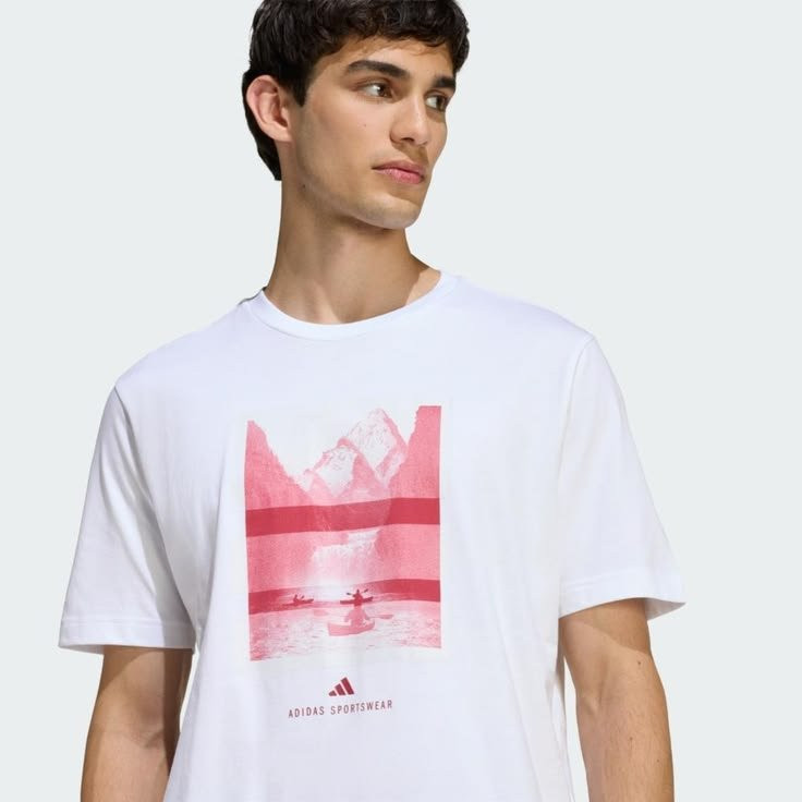 Camiseta Estampa Outdoor Kayaking adidas Branco M