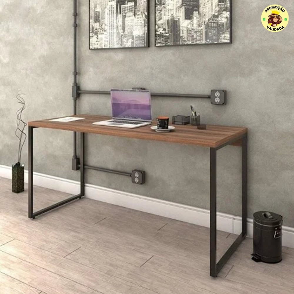 Mesa para Escritório Office Estilo Industrial 1,50m