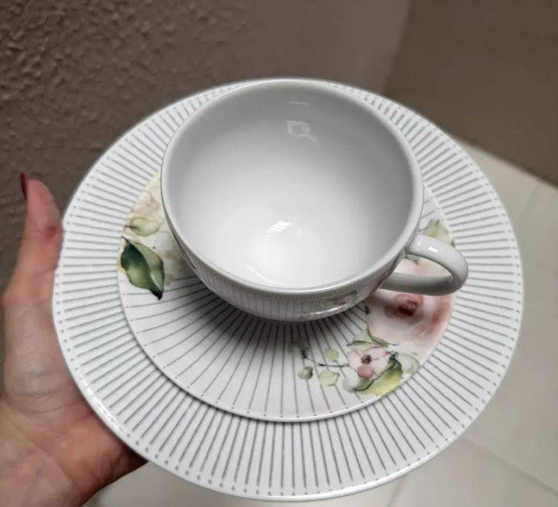 Aparelho De Jantar Tramontina Ornatta 20 Peças Branco