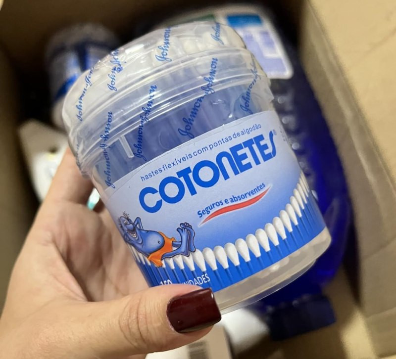 Pote de Cotonetes Hastes Flexíveis, 150un