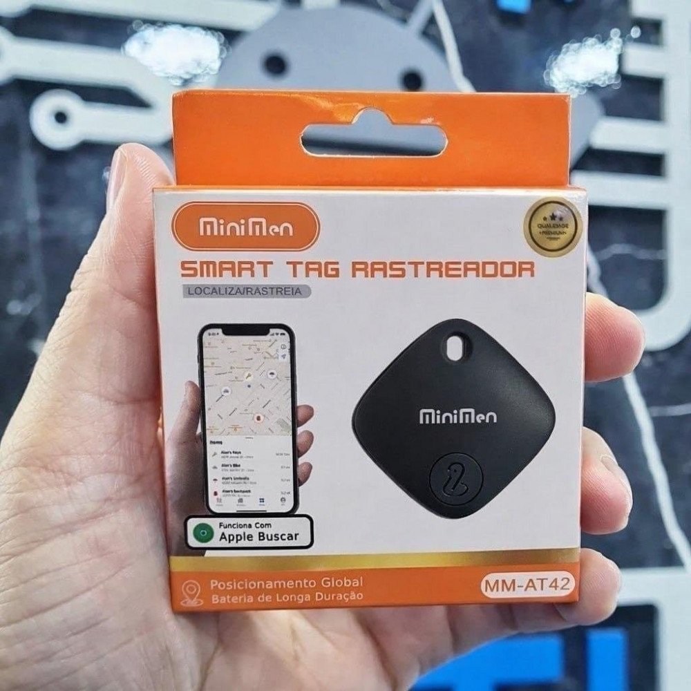 Mini Localizador Smart Tag GPS Preto